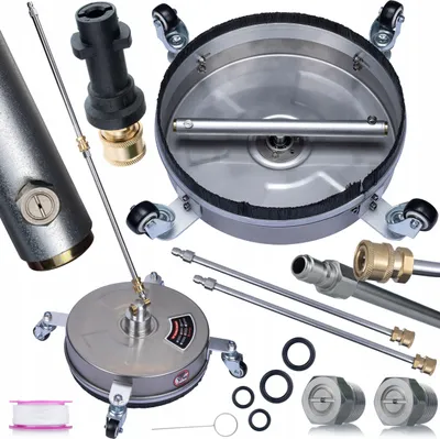 Zdjęcie produktu dla Rosfix Zestaw T-Racer Bayonet – Szczotka Mosmatic 1/4"" + Adapter Bayonet | Kompatybilność z Karcher K2–K7 | Efektywne Czyszczenie Bruku i Betonu