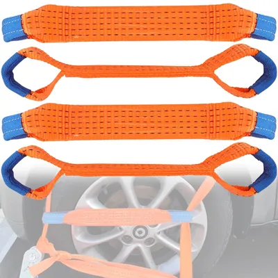 Imagen del producto de Juego de 4 correas de sujeción para el transporte de vehículos