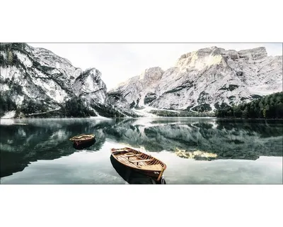 Produktbild von Giclée Leinwandbild Wildsee III 100x50 cm