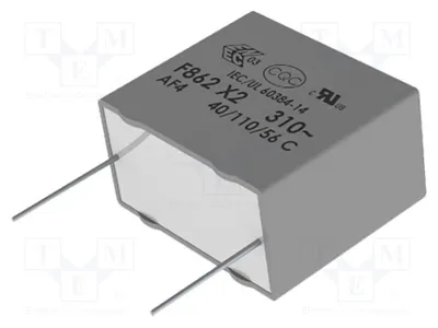 Produktbild von 2x Kondensator: 22,5mm 10% X2 680nF 630VDC  200V/μs F862DP684K310ZV054 kondensato