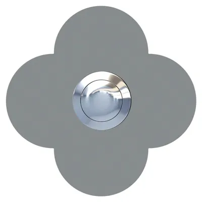 Produktbild von Türklingel Blume in Grau Metallic