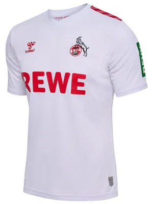 Produktbild von Hummel 1. FC Köln 2023/24 Home Fussball Jersey Trikot Heimtrikot Shirt S/S weiß/rot 221153-9402, Größe:XXL