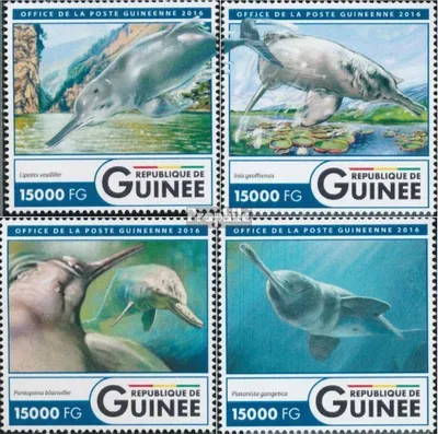 Produktbild von Briefmarken Guinea 2016 Mi 12056-12059 (kompl. Ausgabe) postfrisch Delfine