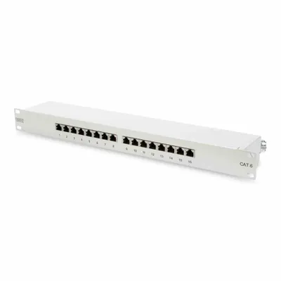 Immagine prodotto di Pannello patch DIGITUS 19" Cat.6, Classe E, 16 x RJ45, 1 U