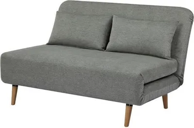 Image de Banquette BZ 2 places, Tissu Vert clair, 130 x 90 x 81 cm, Canapé-lit DEPLO