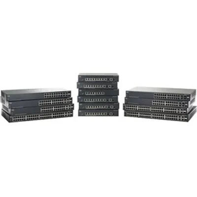 Produktbild von Cisco Small Business SF302-08PP-K9-EU, Managed, L3, Fast Ethernet (10/100), Power over Ethernet (PoE), Rack-Einbau, 1U