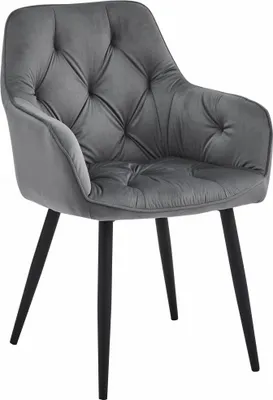 Produktbild von Esszimmerstuhl JORK VELVET, dunkelgrau