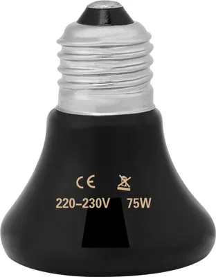 Obrázok produktu pre 50-100W infračervený keramický žiarič pre domáce zvieratá ohrievacia žiarovka pre plazy 75W