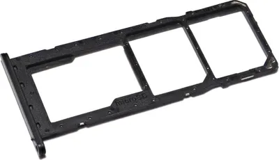 Produktbild von Simkartenhalter passend für Samsung Galaxy A03 (SM-A035G) Dual-SIM + micro-SD Kartenfach, Serviceware, Schwarz