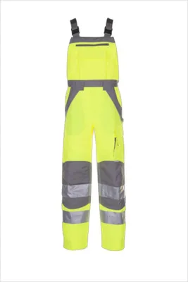 Produktbild von Planam  Plaline Warnschutz Latzhose gelb/zink Gr. 98, 5621098
