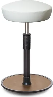 Produktbild von Sitz- Stehhocker Free Tall Hutsitz Boxmark Leder Weiß schwarz /Natur.