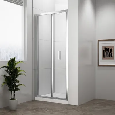 Produktbild von EASY LINE Nischentür/ Duschfalttür 900mm, Klarglas