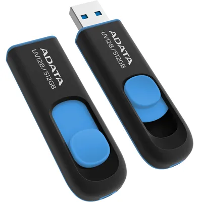Produktbild von UV128 512 GB (schwarz/blau, USB-A 3.2 Gen 1)