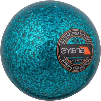 Productafbeelding van Hockey Bal - Glitter Bal - Sporten Binnen - Hoog Reflecterend - 5.5 oz - Blauwgroen