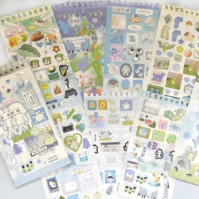 Produktbild von Scrapbook Aufkleber 400 Stück, bunt, für Tagebuch