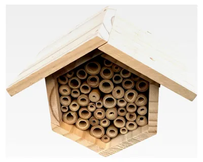 Produktbild von Bienenhäuser – Holz-Bienenstock, Lebensraum für Bienen, natürliche Bestäuber für Höfe, Veranden, Rasen und Terrassen