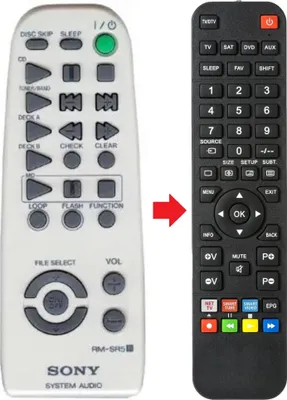 Produktbild von Fernbedienung geeignet für SONY MHCW555 | RMSR5 | STR-W555