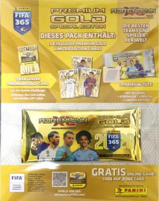 Immagine prodotto di Panini Fifa 365 2020 - 1 Sondertüte Premium Oro
