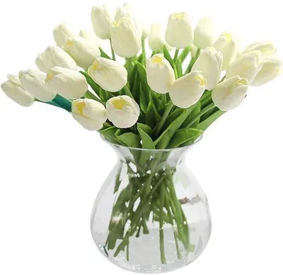 Immagine prodotto di Tulipani artificiali - 33 cm - Seta - Lattice - Matrimonio - Bouquet