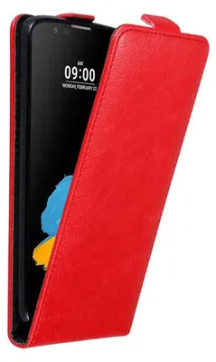 Produktbild von Cadorabo Hülle für LG STYLUS 2 Schutz Hülle in Rot Flip Etui Handyhülle Case Cover