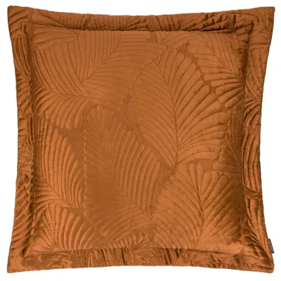 Immagine prodotto di Paoletti - Trapuntato - Copricuscino "Palmeria", velluto RV3012 (60 cm x 60 cm) (colori ruggine)