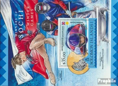 Produktbild von Briefmarken Salomoninseln 2016 Mi Block 523 (kompl. Ausg.) postfrisch Winterspiele in Sotschi