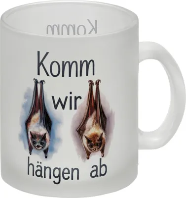 Produktbild von Fledermäuse - Komm, wir hängen ab Glas Tasse