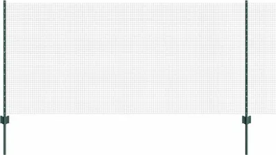 A fence with two posts on a white background.