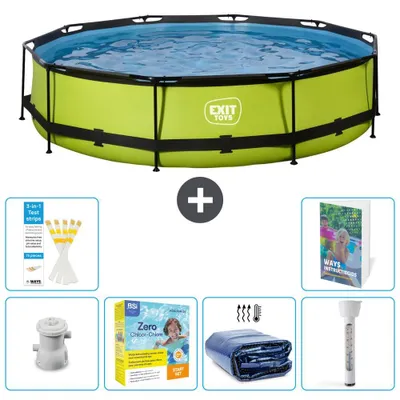 Imagen del producto de Conjunto de piscina para exteriores - 360x76 cm - 5 piezas - Modelo S184