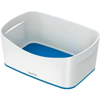 Produktbild von LEITZ MyBox Aufbewahrungsbox 3,0 l perlweiß/blau 24,6 x 16,0 x 9,8 cm, 1 St.