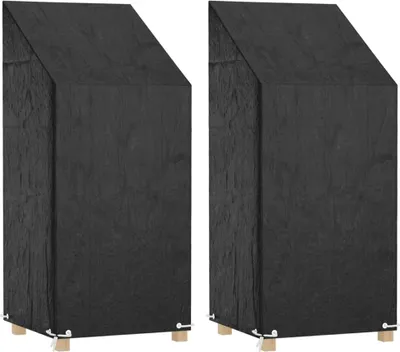 Obrázek produktu pro Plachty na zahradní židle 2 ks 8 oček 65 x 65 x 110/150 cm PE