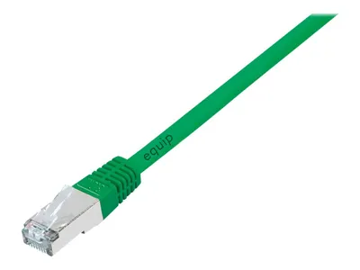 Produktbild von Equip Cat.5e F/UTP Patchkabel, 1.0m , Grün, 1 m, Cat5e, F/UTP (FTP), RJ-45, RJ-45, Grün