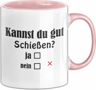 Produktbild von Schießsport Witz Sportschütze Tasse Bogenschießen Geschenk (Rosa)