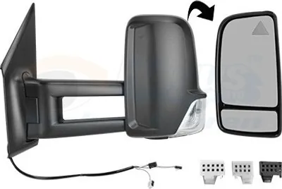 Produktbild von VAN WEZEL 2973813 Außenspiegel Seitenspiegel Links passend für MERCEDES-BENZ Sprinter 3,5-T Kastenwagen (907, 910) Konvex Beheizt