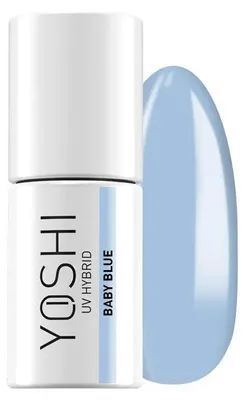 Obrázok produktu pre Yoshi Hybridný lak na nechty v pastelovo modrej farbe – profesionálny trvalý lak na nechty 6 ml – UV lak na nechty s praktickým štetcom – Cooltove Pastelove