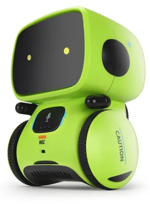 Produktbild von Zimilo Interaktiver intelligenter Roboter für Kinder, mit Sprachsteuerung, Touch-Sensoren, Aufnahmefunktion, Tanzmodus, Lernen und Unterhaltung, Grün