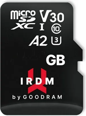 Zdjęcie produktu dla GOODRAM IRDM microSDXC 64GB V30 UHS-I U3 + adapter