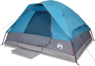 Produktbild von vidaXL Kuppel-Familienzelt 6 Personen Blau Wasserdicht