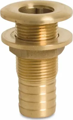 Produktbild von Gewindefitting Messing Durchführung 24 mm Schlauchtülle x 3/4" AG