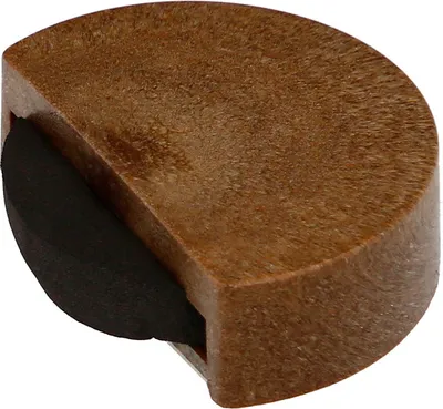 Produktbild von Geräuschloser selbstklebender Türstopper in Holzfarbe