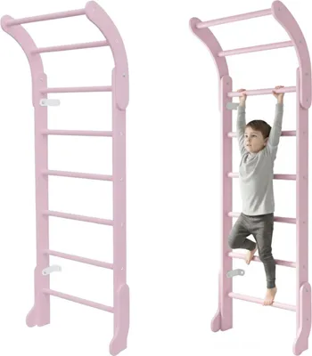 Imagen del producto de Panel de escalada para habitación infantil de madera, tamaño mini | Pared de escalada para niños, uso interior