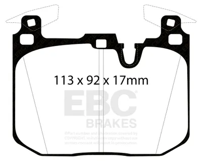 Produktbild von EBC BLUESTUFF NDX Bremsbelagsatz Vorne BMW 06L109257D 06L109257G 06L109257H