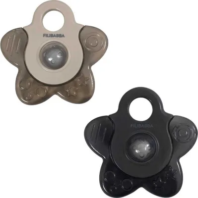 Produktbild von Cooling Star Kühlbeißring 2 Stk. Grau / Filibabba