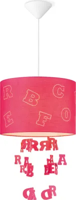 Produktbild von Home Sweet Home Lampenschirm Kids Letters rot - B:30xT:30xH:20cm