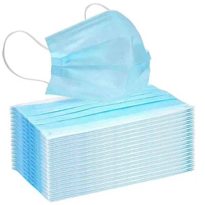 Produktbild von 10 x Einmal-Mundschutz 3-lagig Mundschutzmaske Atemschutz Gesichtsmaske Set