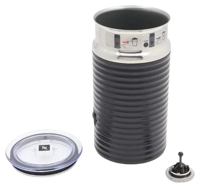 Image de Mousseur à lait Nespresso Aeroccino 3 noir pour DeLonghi EN 266. Pièce de rechange