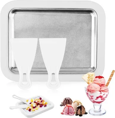 Produktbild von Famanu Eisroller Set - 2 Spatel - Eisroller-Maschine - Für Eisrollen & Smoothies