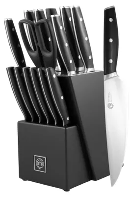 Produktbild von MasterChef Messerblock mit Kochmesser Profi Messer aus Spezialstahl, 15-tlg