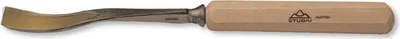 Produktbild von STUBAI Stemmeisen Stechbeitel Serie 52 - Form 44 | Gekröpfter Gaißfuß 2 mm, mit Holzgriff, für Kerb- und Reliefschnitzarbeiten, Figurenarbeiten, Profilleisten, zur präzisen Bearbeitung von Holz