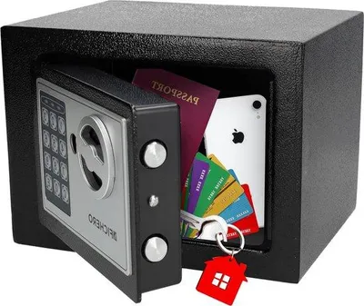 Image de Coffre-fort électronique en acier à code